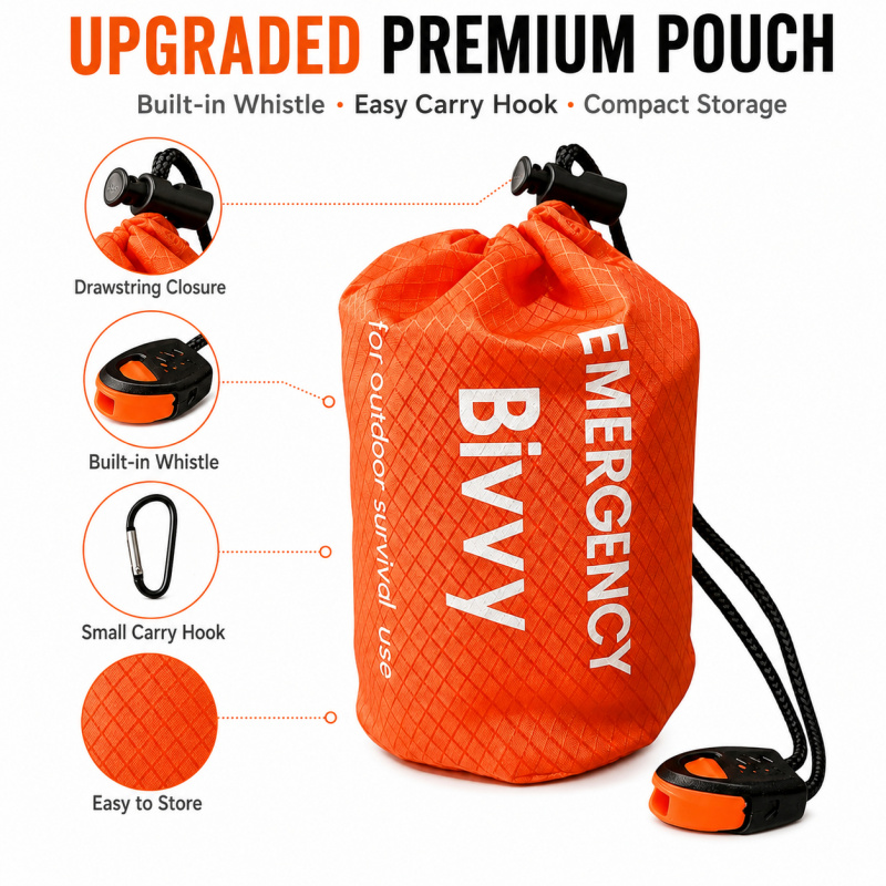2 Pack Emergency Sleeping Bag, - огляд і ціна Bivy Bag Emergency