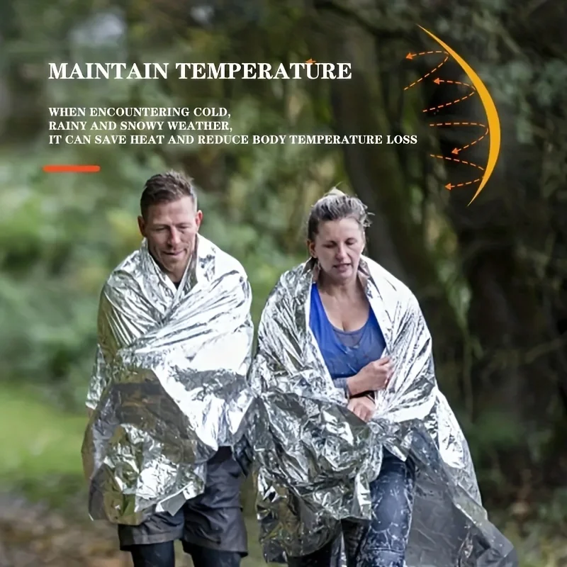 1pcs Outdoor survival portable - огляд і ціна Survival Blanket Reflective