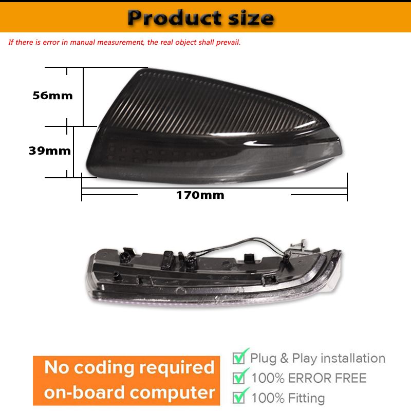 LED Dynamic Turn Signal Light  - огляд і ціна Signal Panel Orange